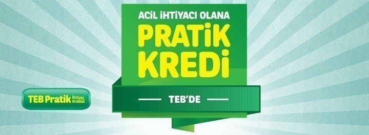 TEB Pratik İhtiyaç Kredisi, JET Kredi ve CEPTETEB