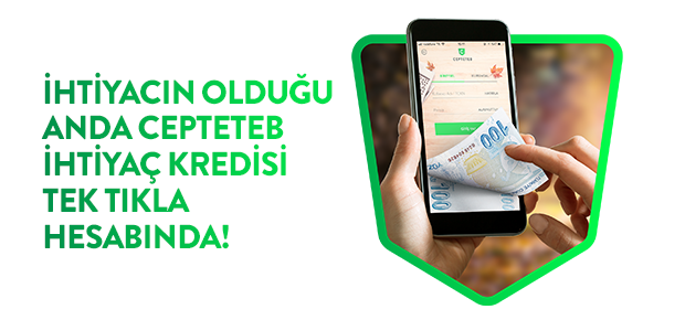 CEPTETEB Masrafsız Şubesiz 40.000 TL İhtiyaç Kredisi