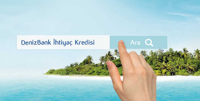 Denizbank Mobildeniz’e Özel Kefilsiz İhtiyaç Kredisi