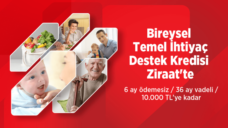 Ziraat 6 Ay Ödemesiz 10.000 TL Kredi